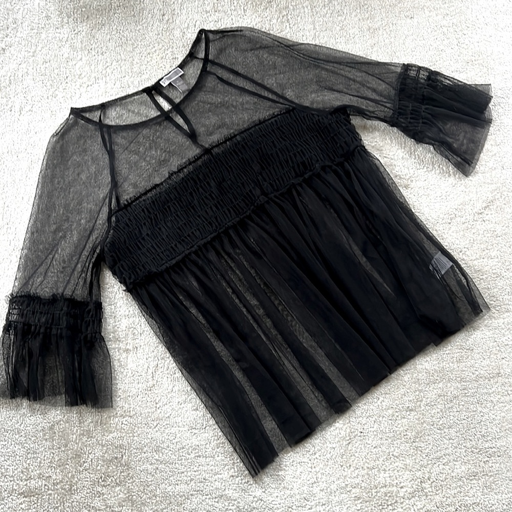 Sheer black Chelsea28 top